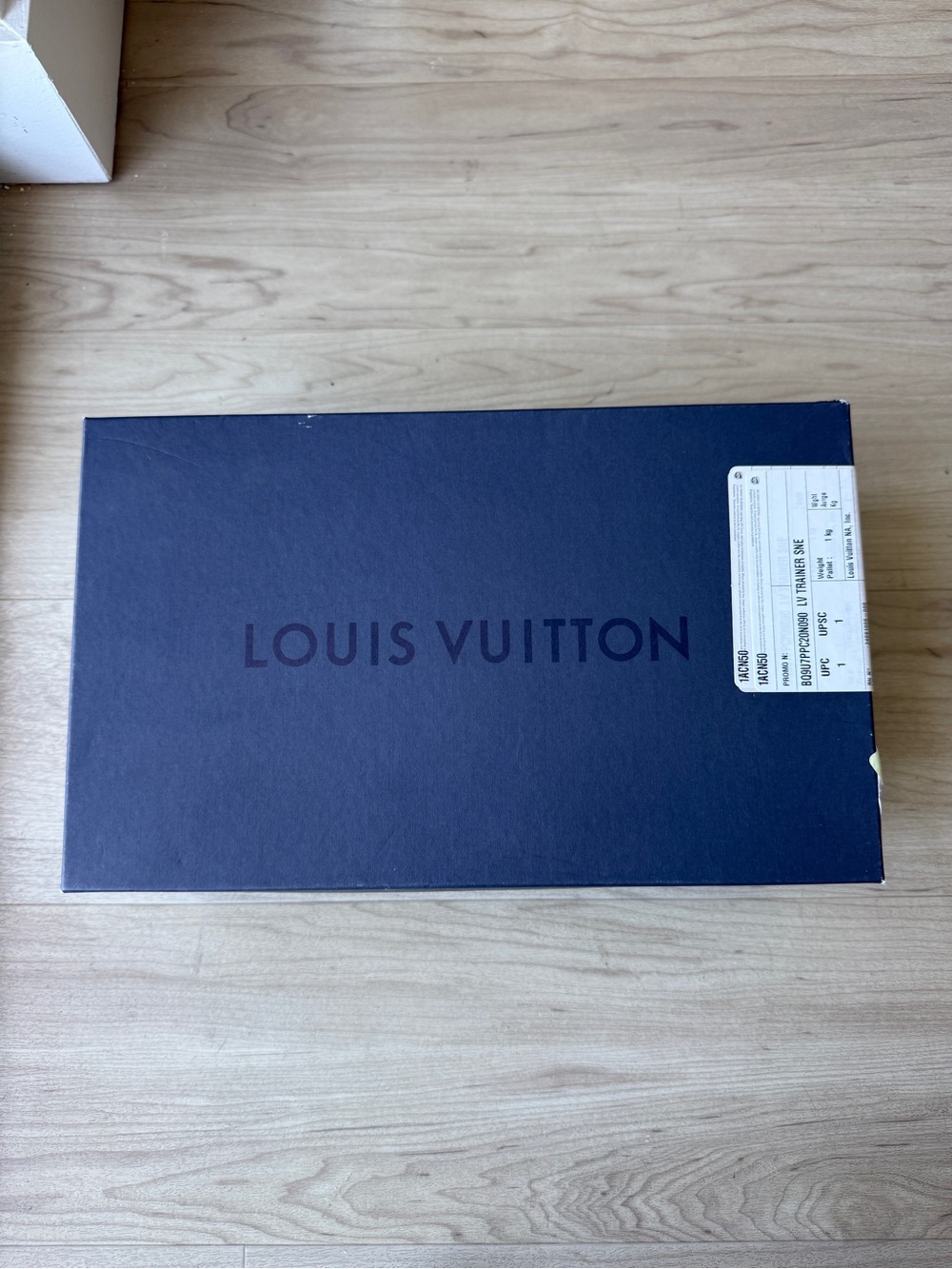 Louis Vuitton Kids Electric Blue Checkerboard Sneaker - Picture 11 of 12